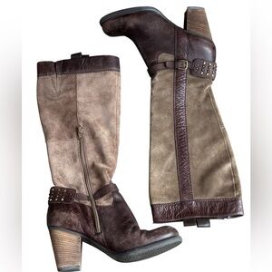 Vintage Naturalizer Leather and Suede Knee High Boots